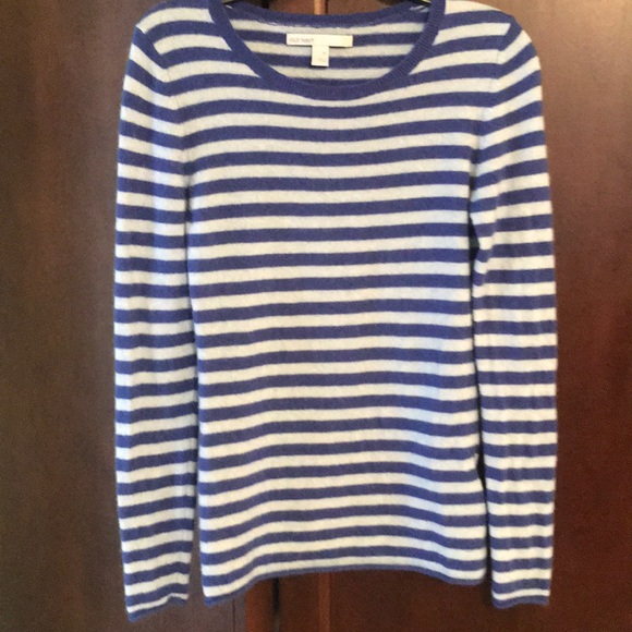 Old Navy Sweaters | Old Navy Cashmere Sweater | Color: Blue | Size: Mj | Tiffwill33's Closet